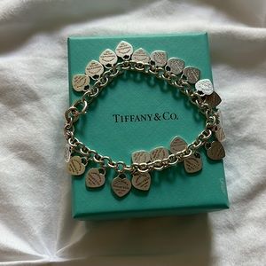 Tiffany and Co. Multi Tag Heart Bracelet in Sterling Silver